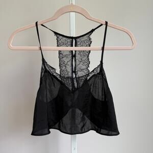 Free People Intimately Lace Cami Top size XS‎ Black